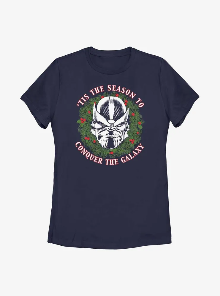 Marvel Thanos Tis The Season Girls Womens T-Shirt