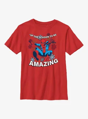 Marvel Holiday Spider-Man Youth T-Shirt