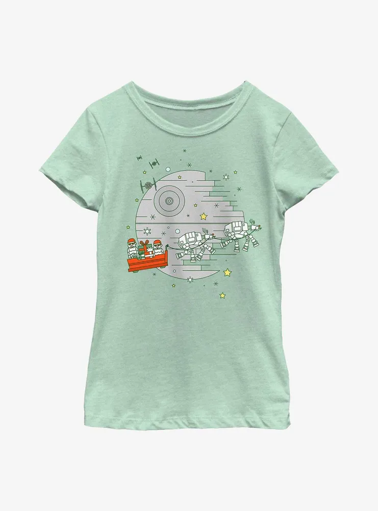 Star Wars Christmas Death Youth Girls T-Shirt