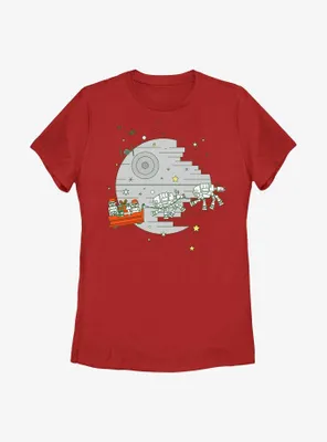 Star Wars Christmas Death Womens T-Shirt