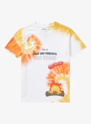 Studio Ghibli Howl's Moving Castle Calcifer Tie-Dye Youth T-Shirt - BoxLunch Exclusive