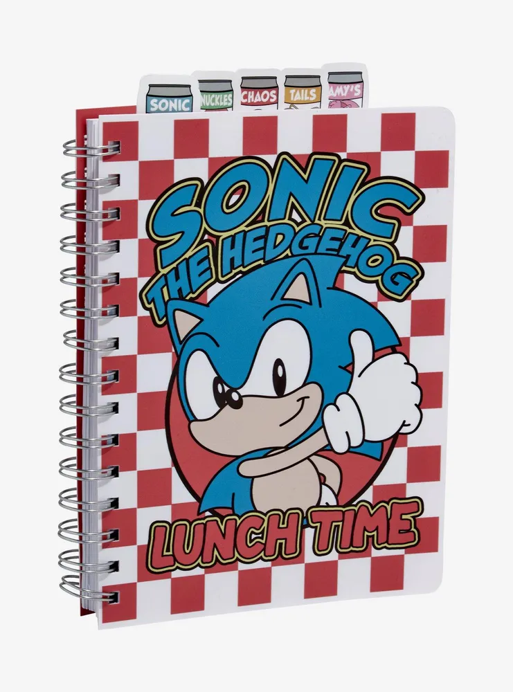 Sonic The Hedgehog Snacks Figural Tab Journal
