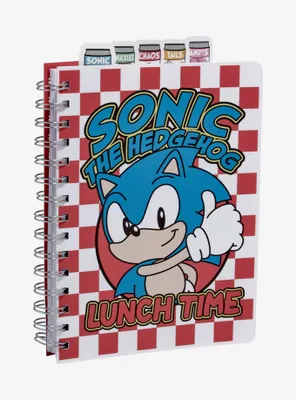 Sonic The Hedgehog Snacks Figural Tab Journal