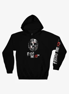 Friday The 13th Mask & Logo Hoodie