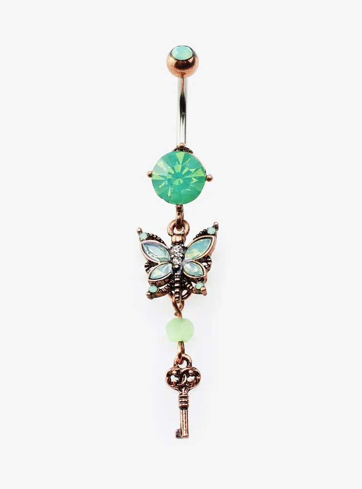 Pave Dragonfly Belly/Navel Ring. | eBay