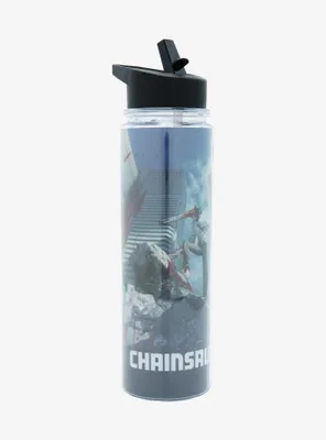 Chainsaw Man City Poster Water Bottle