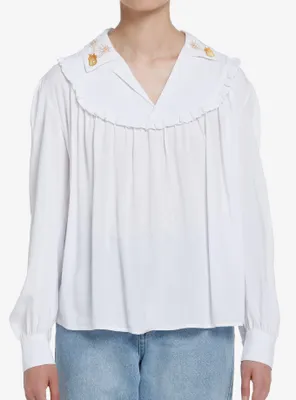 Studio Ghibli Howl's Moving Castle Wizard Howl Cosplay Girls Woven Top