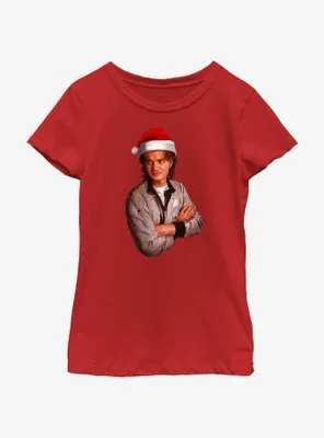 Stranger Things Santa Steve Youth Girls T-Shirt