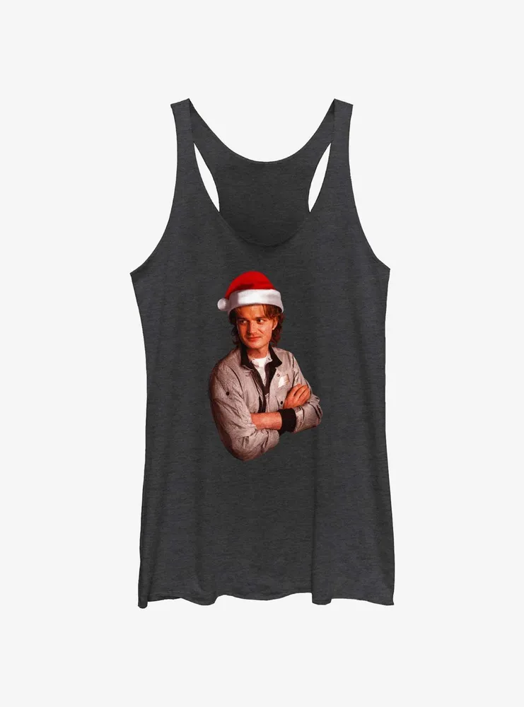 Stranger Things Santa Steve Womens Tank Top