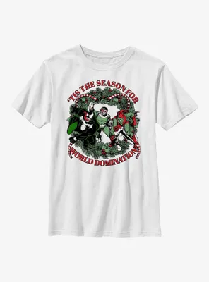 Marvel Venom, Doctor Octopus & Green Goblin Tis The Season For World Domination Youth T-Shirt