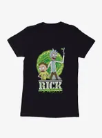 Rick And Morty Goo Splatter Logo Womens T-Shirt