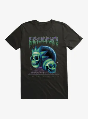 Rick And Morty Death Metal Skull T-Shirt