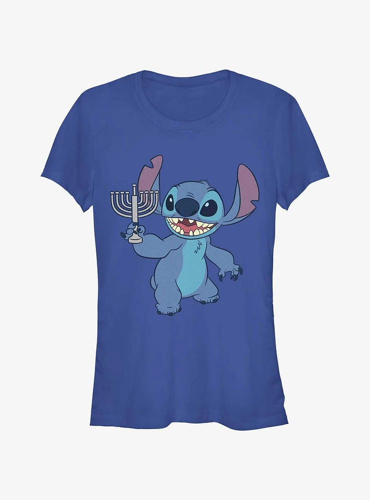 Disney Lilo & Stitch Hanukkah Menorah Girls T-Shirt