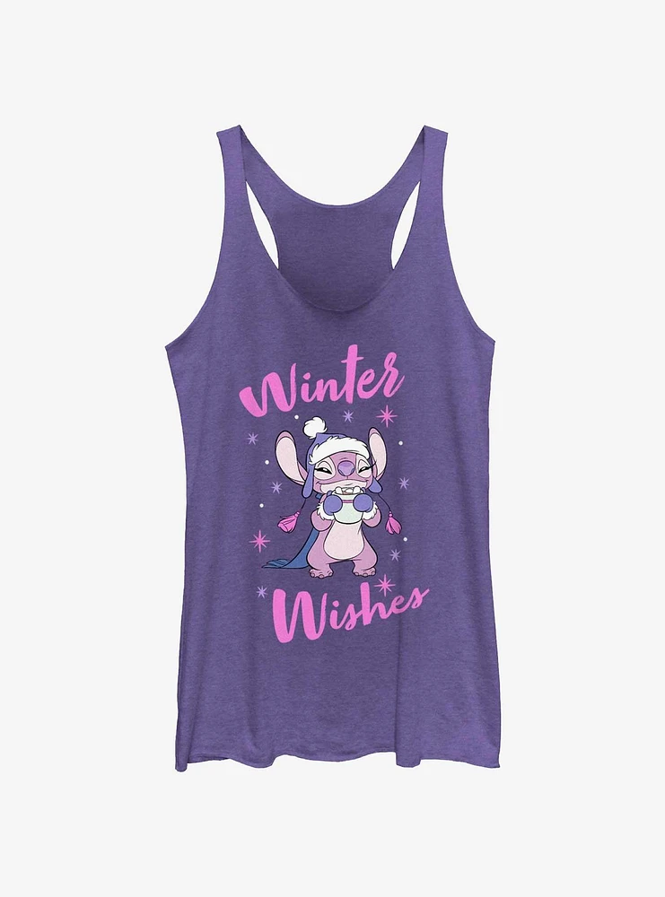 Disney Lilo & Stitch Angel Winter Wishes Girls Tank