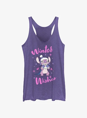 Disney Lilo & Stitch Angel Winter Wishes Girls Tank