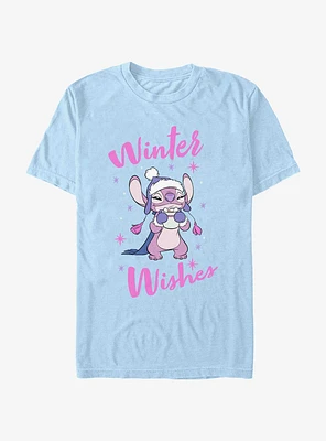 Disney Lilo & Stitch Angel Winter Wishes T-Shirt