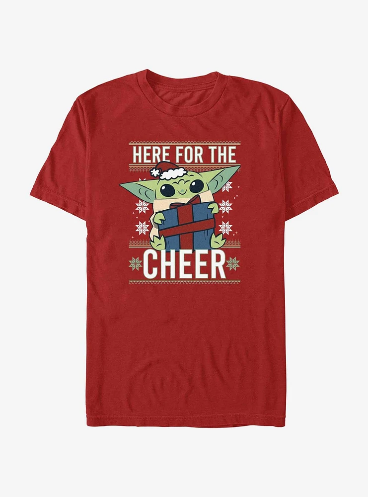 Star Wars The Mandalorian Grogu Here For Cheer T-Shirt