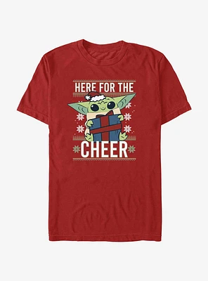 Star Wars The Mandalorian Grogu Here For Cheer T-Shirt