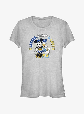 Disney Mickey Mouse Latkes Light & Love Minnie and Daisy Girls T-Shirt