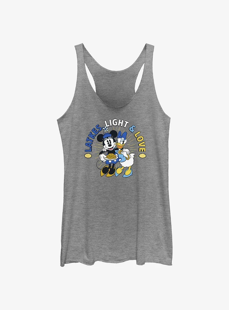 Disney Mickey Mouse Latkes Light & Love Minnie and Daisy Girls Tank