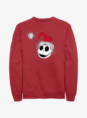 Disney The Nightmare Before Christmas Santa Hat Jack Sweatshirt