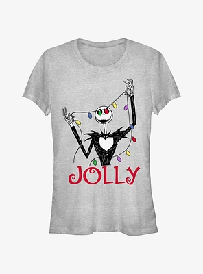 Disney The Nightmare Before Christmas Jack Jolly Lights Girls T-Shirt
