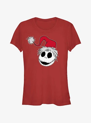 Disney The Nightmare Before Christmas Santa Hat Jack Girls T-Shirt