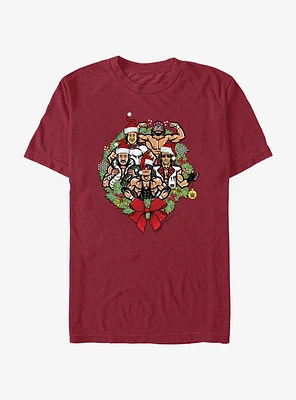 WWE Holiday Legends Wreath T-Shirt