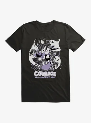 Courage The Cowardly Dog Ghosts T-Shirt