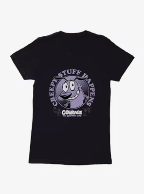 Courage The Cowardly Dog Creepy Stuff Happens Womens T-Shirt