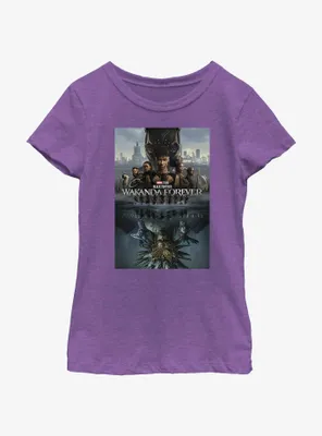 Marvel Black Panther: Wakanda Forever Poster Youth Girls T-Shirt Box Lunch Web Exclusive