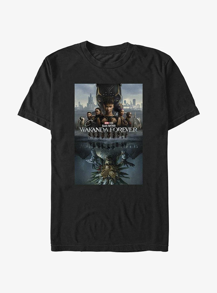 Marvel Black Panther: Wakanda Forever Movie Poster T-Shirt