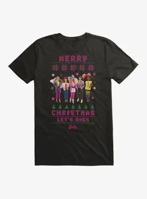Barbie Merry Christmas Let's Rock Ugly T-Shirt