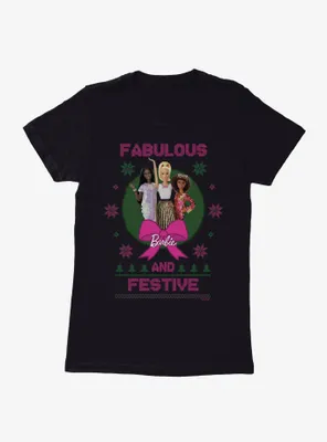 Barbie Fabulous And Festive Ugly Christmas Womens T-Shirt