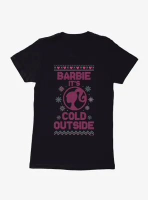 Barbie It's Cold Outside Ugly Christmas Womens T-Shirt