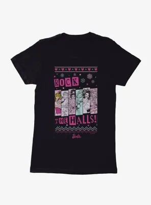 Barbie Rock The Halls Ugly Christmas Womens T-Shirt