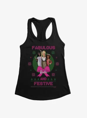 Barbie Fabulous And Festive Ugly Christmas Womens Tank Top