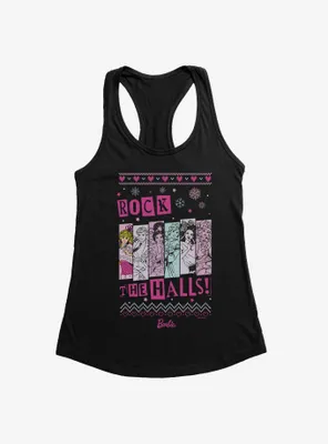 Barbie Rock The Halls Ugly Holiday Womens Tank Top