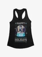 Barbie Snowglobe Ugly Holiday Holidays Womens Tank Top