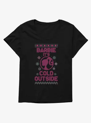 Barbie It's Cold Outside Ugly Holiday Womens T-Shirt Plus