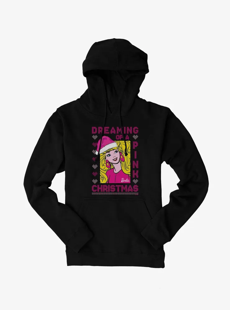 Barbie Pink Christmas Ugly Holiday Hoodie