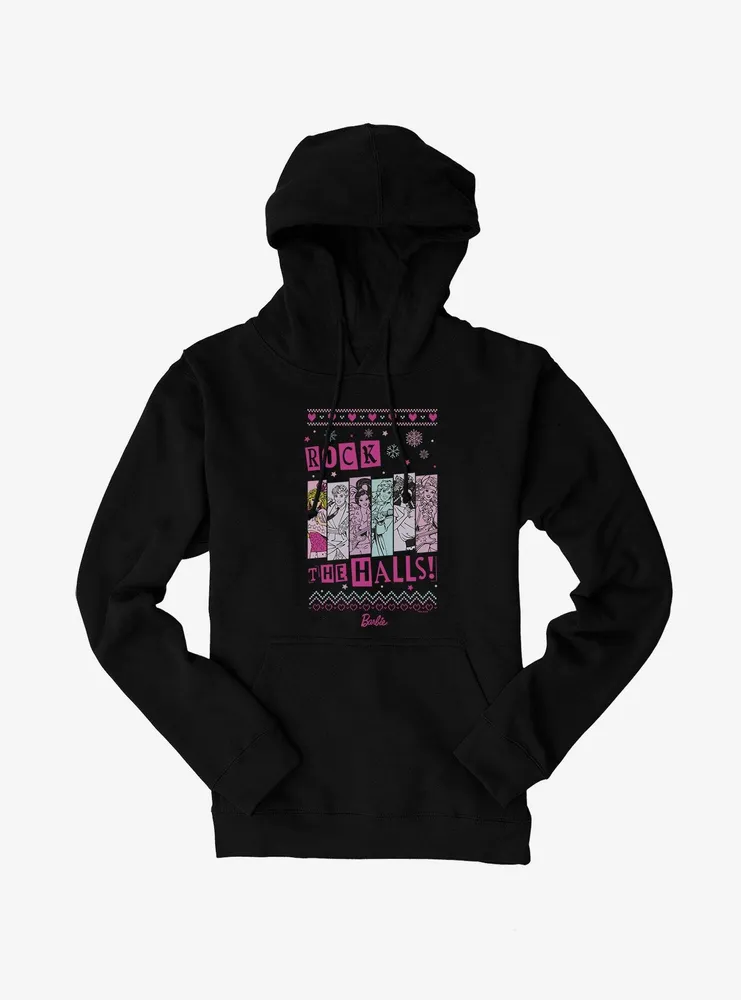 Barbie Rock The Halls Ugly Holiday Hoodie