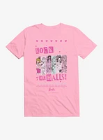 Barbie Rock The Halls Ugly Christmas Pattern T-Shirt