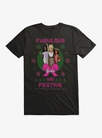 Barbie Fabulous And Festive Ugly Christmas Pattern T-Shirt