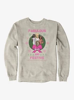 Barbie Fabulous And Festive Ugly Christmas Pattern Sweatshirt