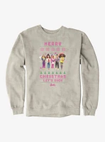 Barbie Merry Christmas Let's Rock Ugly Pattern Sweatshirt
