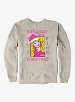Barbie Dreaming of A Pink Ugly Christmas Pattern Sweatshirt