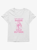 Barbie It's Cold Outside Ugly Christmas Pattern Girls T-Shirt Plus