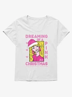 Barbie Pink Christmas Ugly Sweater Pattern Girls T-Shirt Plus