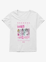 Barbie Rock The Halls Ugly Christmas Pattern Girls T-Shirt Plus